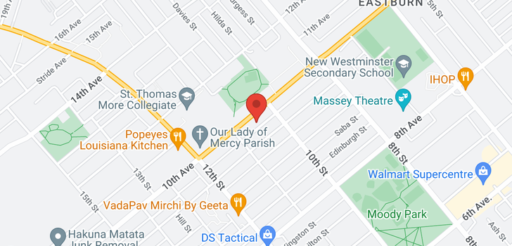map of 1016 TENTH AVENUE